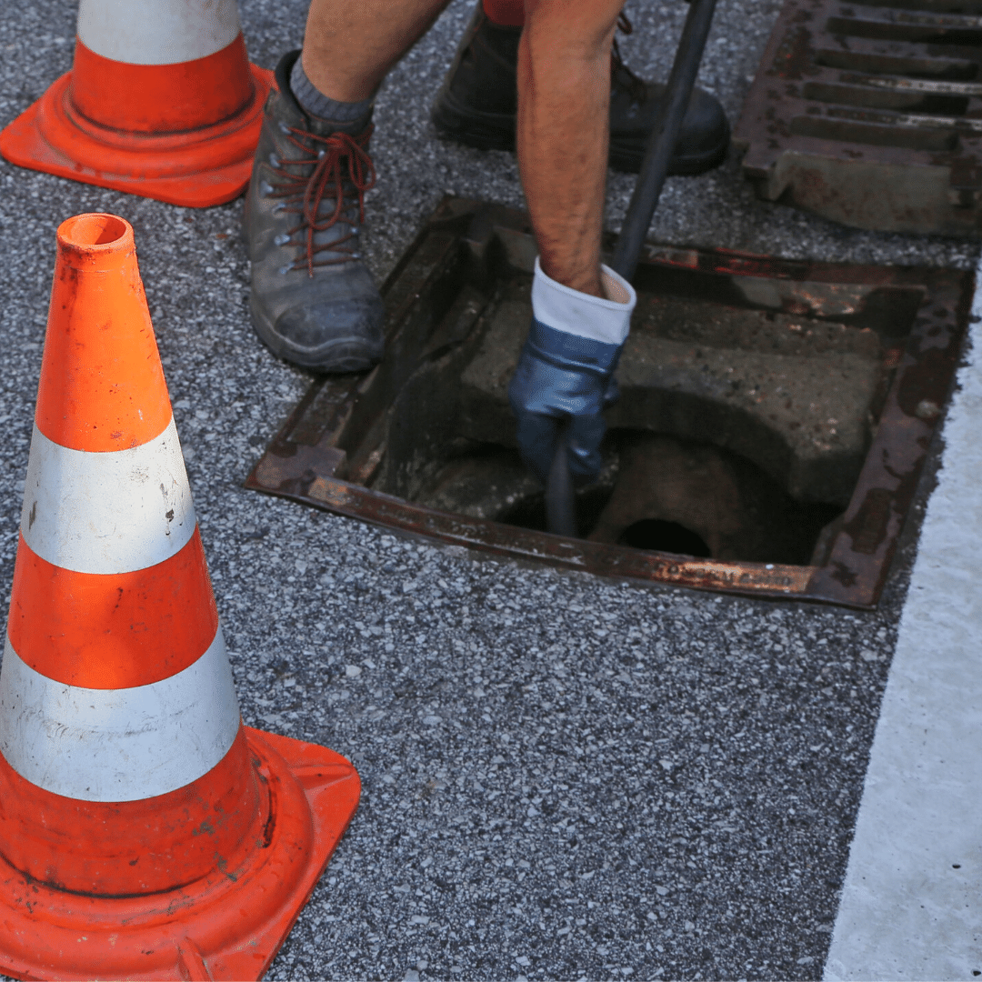 camera in drain for inspection 