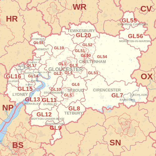 Gloucester City Map
