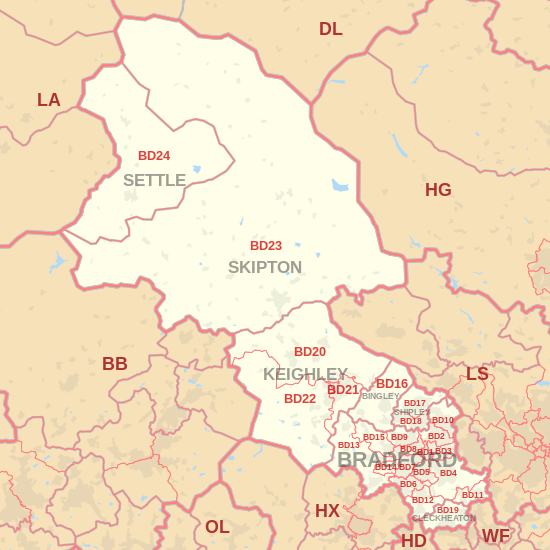 Bradford City Map