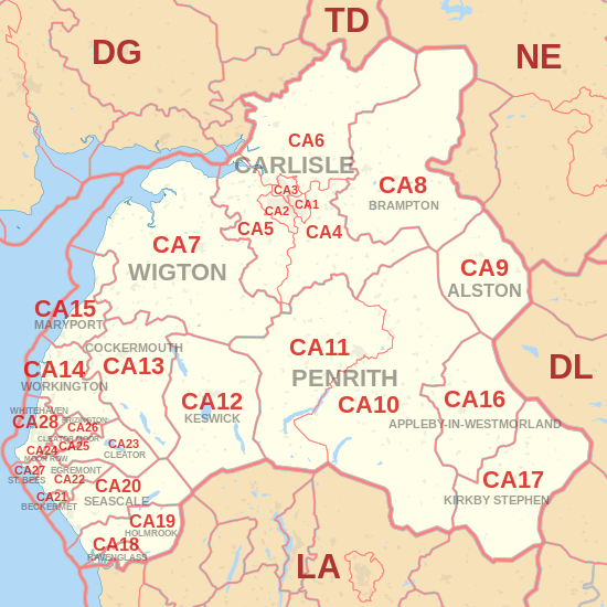 Carlisle City Map