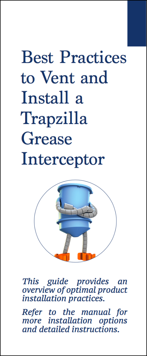 Venting & Flow control installation on Trapzilla grease interceptors